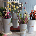 flower tins buckets Vintage flower bucket flower vase